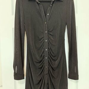 Bardot Classic Black Collared Dress